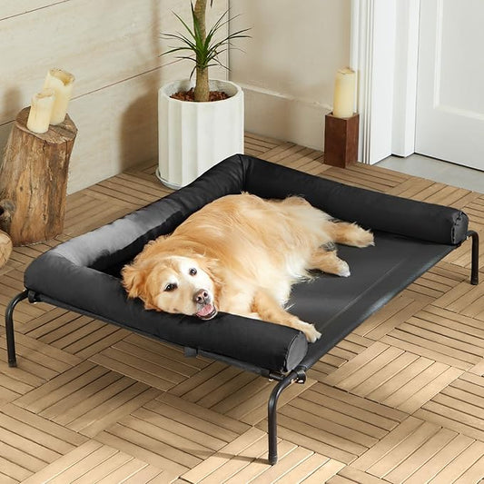 RRPETHOME Large Elevated Cooling Dog Bed