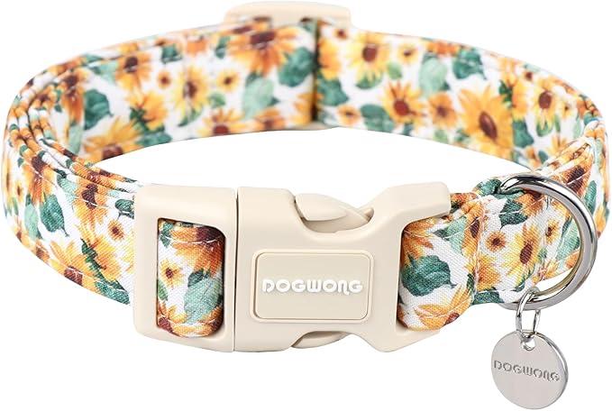 DOGWONG Female Cotton Dog Collar