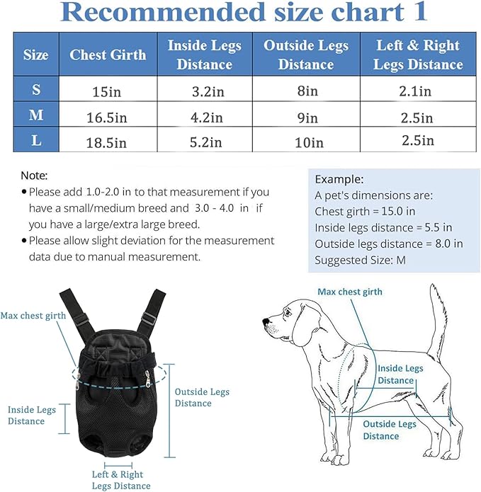 Pet Carrier Backpack, Adjustable Dog Carrier Backpacks, Dog Backpack Carrier, Dog Hiking Backpack, Dog Travel Backpack, Dog Carrying Backpack, Puppy Backpack, Dog Front Carrier M