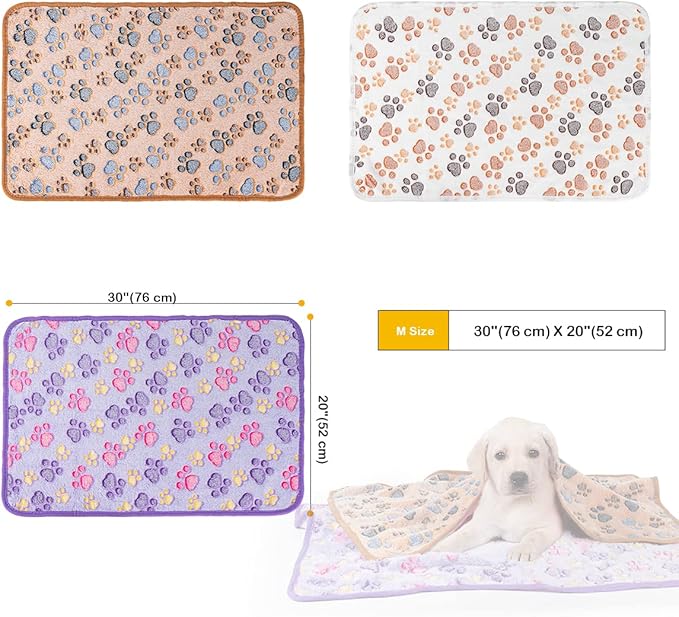 Dono 1 Pack 3 Dog Blankets for Small Dogs