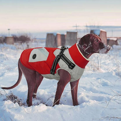 IECOii Dog Coats for Small Dogs Winter Harness Zip Up