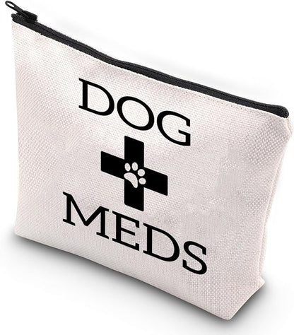 G2TUP Dog Medicine Bag Dog Meds Vet Tech Gifts Dog Essentials Storage for Travel Camping Car Emergency (Dog Meds)