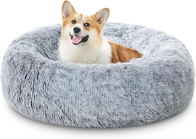 Calming Donut Dog Beds for Large Size Dog and Medium Size Dog 36")