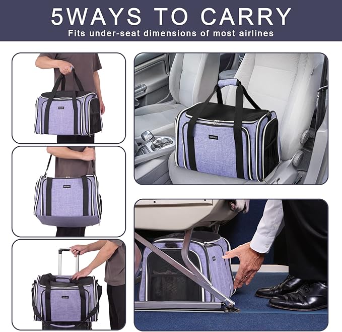 BAGLHER Cat Carrier Bag 5 Sides 3 Sides