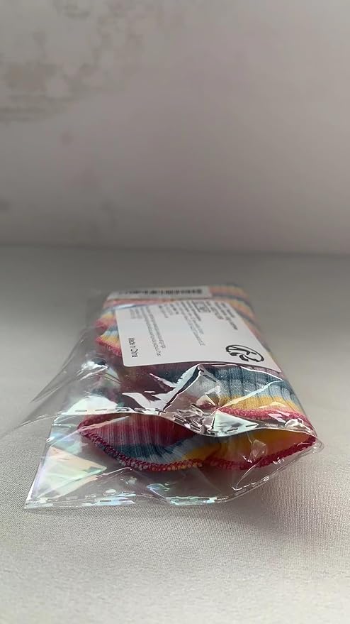 Small Medium Dog Clothes Rainbow Striped Dog Shirts Stretchable Long Sleeve Cat T-Shirt Pet Outfits for Chihuahua Yorkie Teddy (Pink Edge