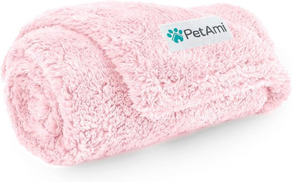 PetAmi Fluffy Waterproof Dog Blanket for Small Medium Dogs 29x40)