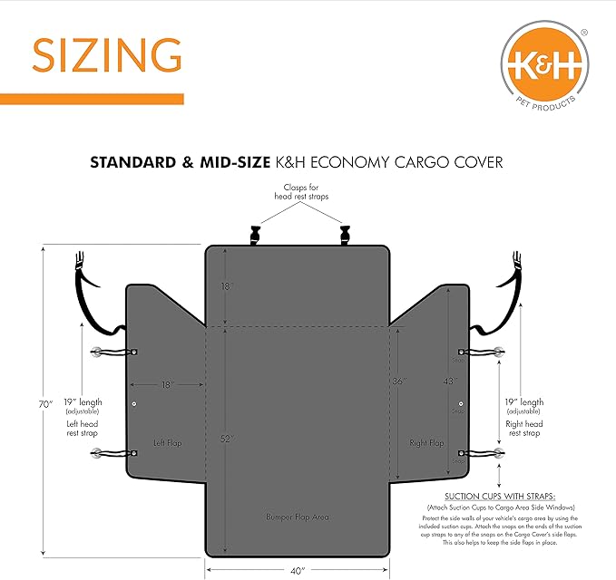 K&H Pet Products Economy Cargo Cover Realtree Edge 54 Inches