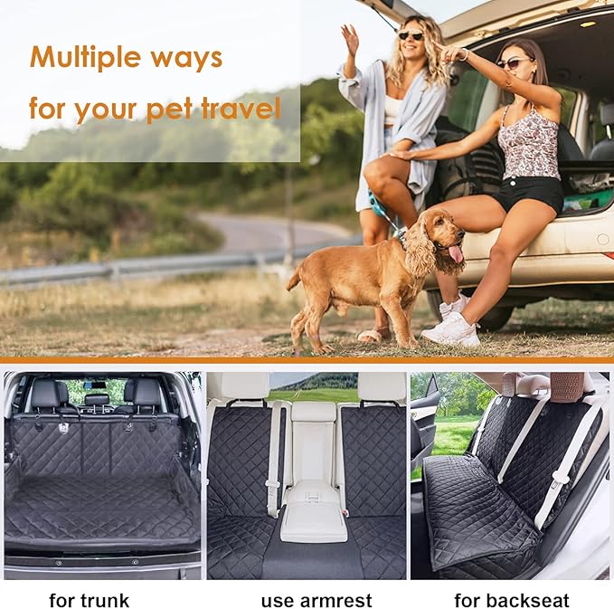 Dog Car Seat Cover for Back Seat