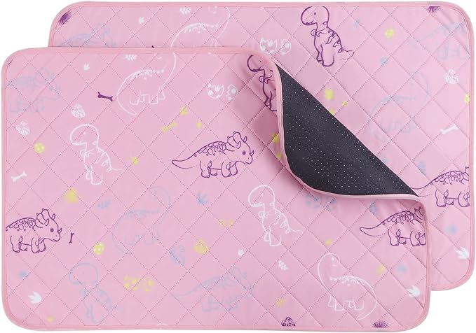 IEUUMLER Washable Pee Pads for Dogs 2 Pack EU007 (Pink 34"X36"-2pcs)