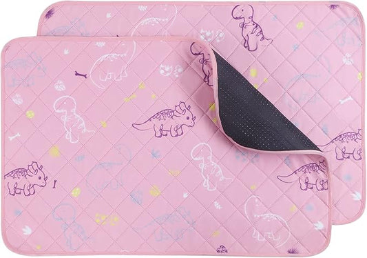 IEUUMLER Washable Pee Pads for Dogs 2 Pack EU007 (Pink 30"X34"-2pcs)