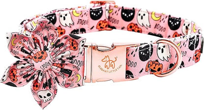 Elegant little tail Dog Collar with Flower