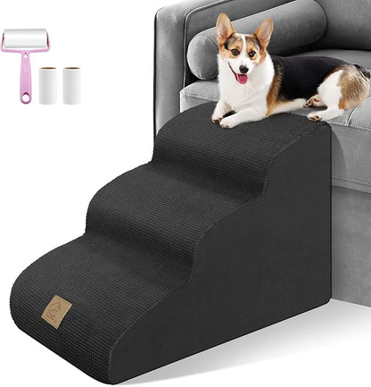 Mestuel Dog Stairs Ladder for Couch Bed Sofa 3-Tiers Dog