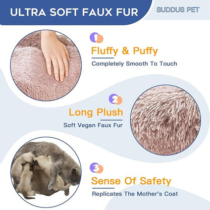 suddus Calming Dog Bed with Blanket Attached