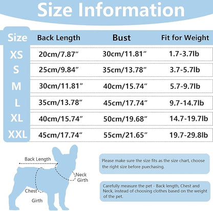 2 Pack Dog Shirt Dog Clothes for Small
