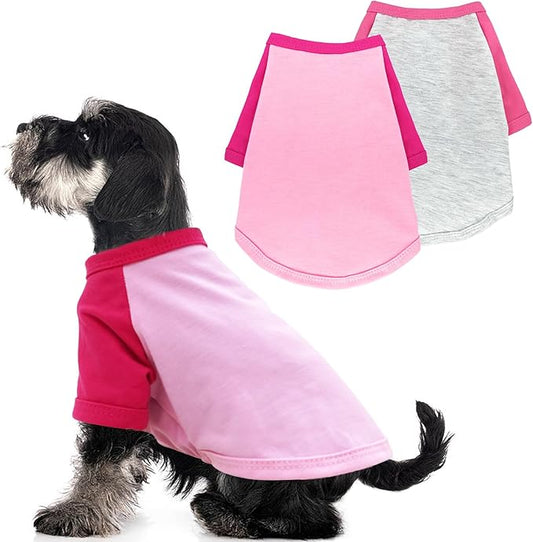 2 Pieces Dog Shirt for Medium Dogs Summer