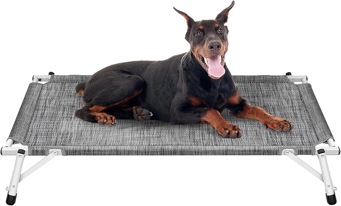 Elevated Cooling Cots Dog Bed: Raised Outdoor & Indoor Pet Cot