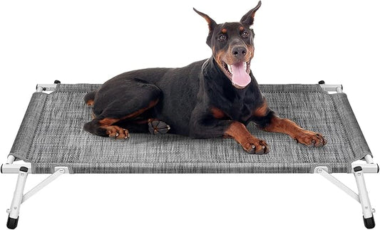 Elevated Cooling Cots Dog Bed: Raised Outdoor & Indoor Pet Cot