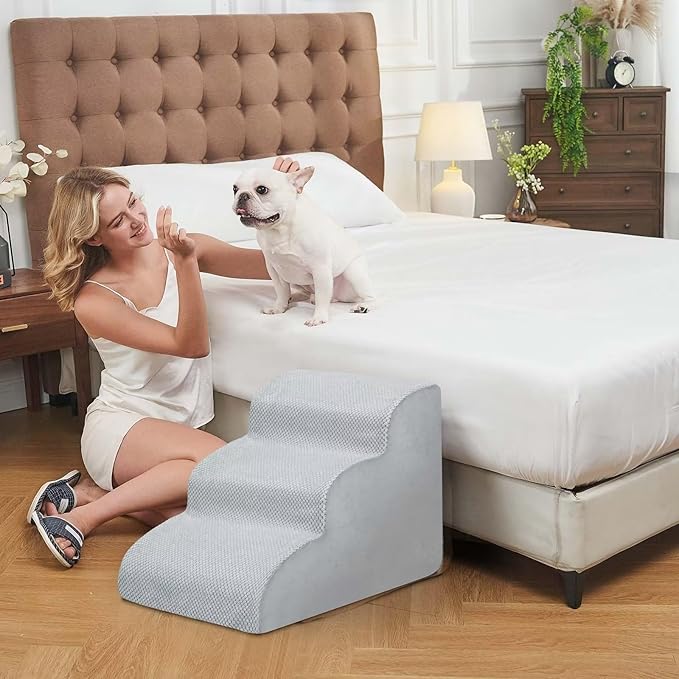 BOMOVA Dog Stairs for Small Dogs 3-Step Dog 2/3/4/5 Steps