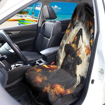 Yewattles Halloween Black Cat Non-Slip Bucket Towel Seat