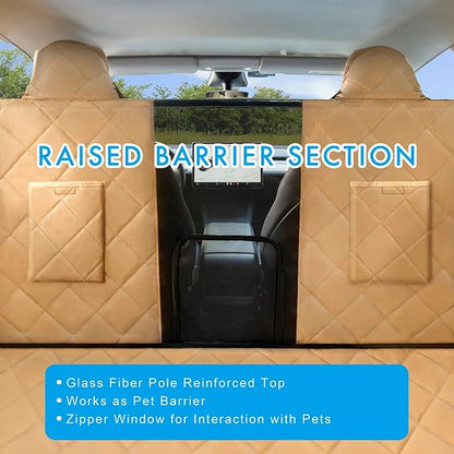 Upgraded Anti Sagging Dog Car Back Seat Covers for Tesla Model Y (2020-2023) 100% Waterproof