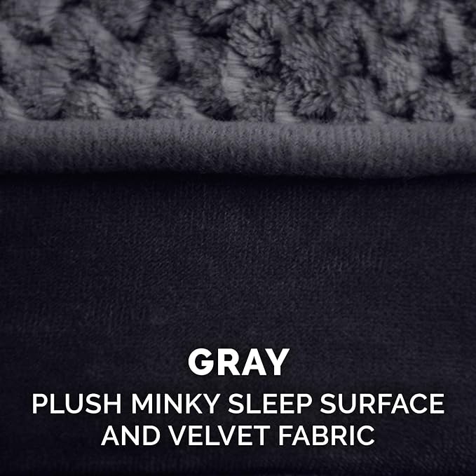 Furhaven Replacement Dog Bed Cover Minky Plush & Velvet Contour Luxe Lounger