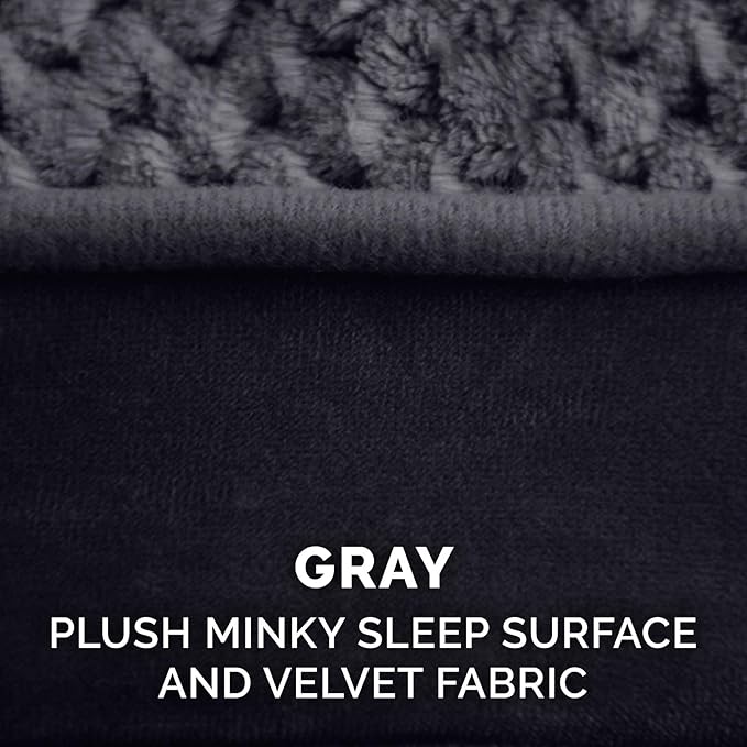 Furhaven Replacement Dog Bed Cover Minky Plush & Velvet Contour Luxe Lounger