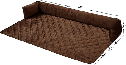 Brilliant Sunshine Premium Chocolate Silky Velvet Pet Sofa Bed