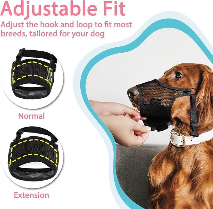 LUCKYPAW Dog Muzzle XL(Snout:11"-12.25"))