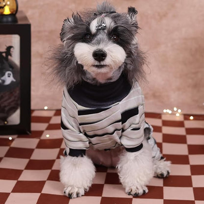 CuteBone Turtleneck Dog Pajamas Pet Clothes Thermal Dralon Onesie Cashmere High-Necked Puppy Pjs Coat GP04XS