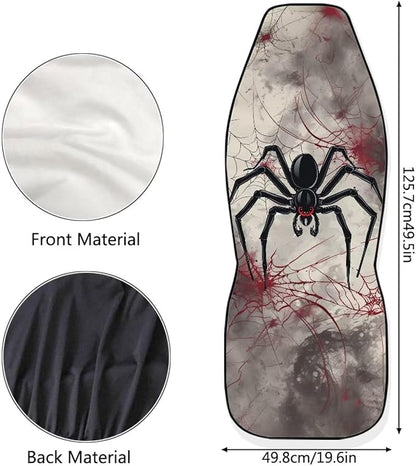 Halloween Spider Web Car Seat Cover for Women Men