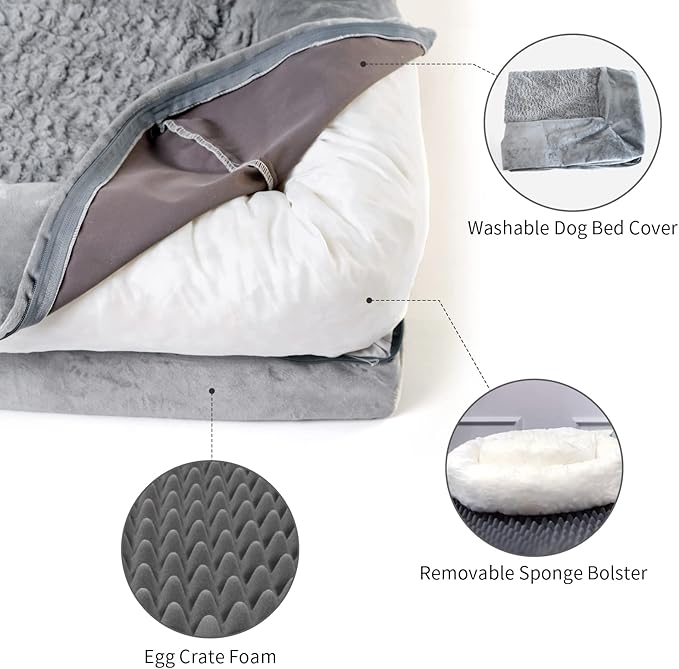 Large Dog Bed Orthopedic Washable: Medium Dog Bed