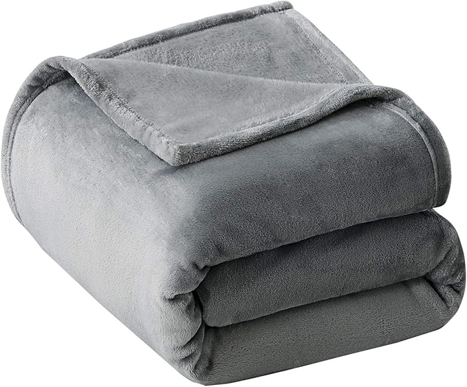 Veehoo Fluffy Fleece Dog Blanket 30x40 inch,Grey