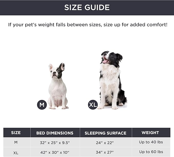 Bedsure XL Elevated Raised Outdoor Dog Bed 42 inches