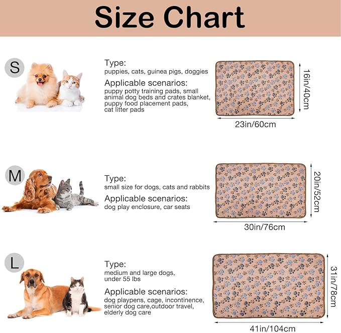 Dono 1 Pack 2 Dog Blankets Soft Fluffy