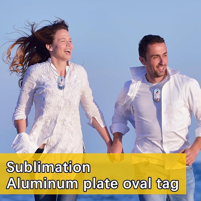 18 pcs Sublimation Dog Tags Blanks