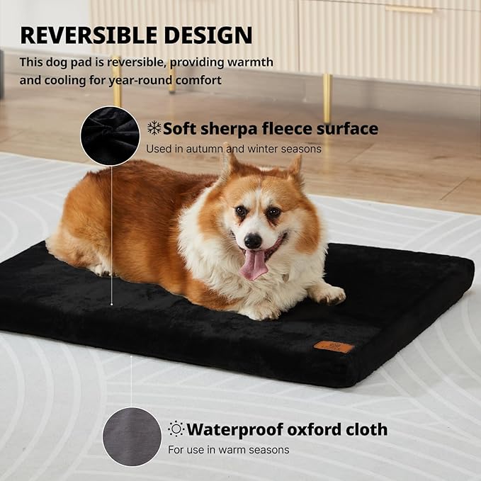 Memory Foam Dog Crate Pad 30-inch Dog