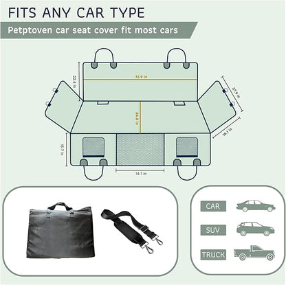 Katziela Back Seat Extender for Dogs-Large Space 2 Foams 425Lbs