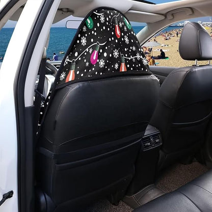 Yewattles Xmas Light Stain Resistant Car Seat Cover