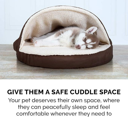 Furhaven 44" Round Cooling Gel Dog Bed for Large Dogs w/ Removable Washable Cover 80 lbs 44-inch