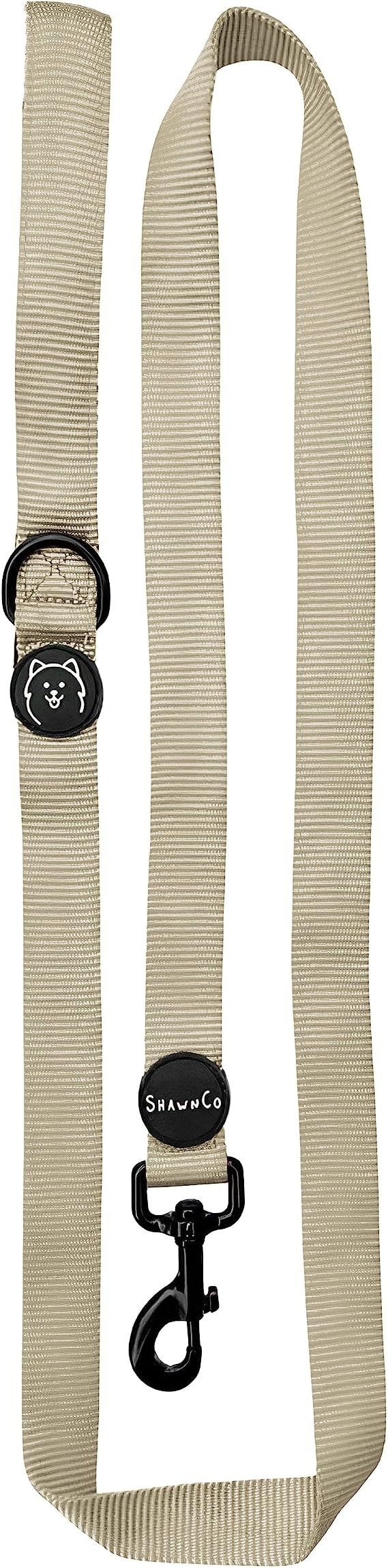 ShawnCo Dream Walk Dog Leash- Premium, Nylon Pet Leash with Soft Neoprene Handle for Small, Medium and Large Dogs (Driftwood, Medium/Large)