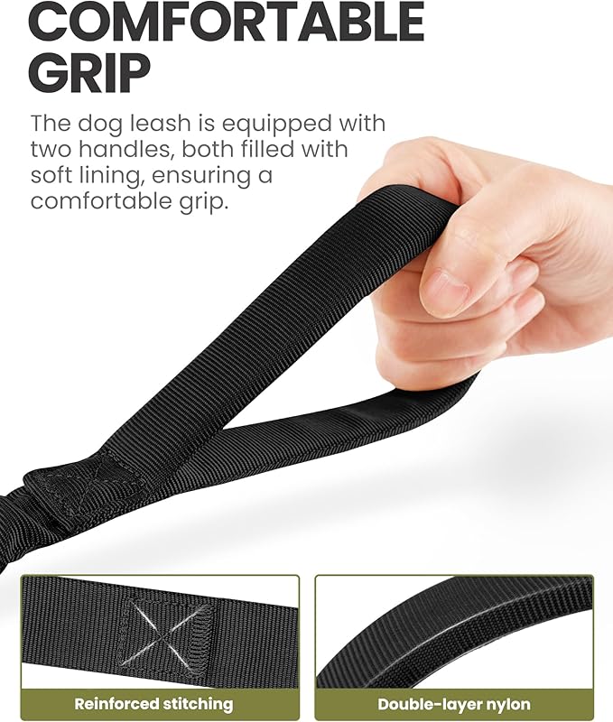 OutdoorMaster Bungee Dog Leash 2 Padded 4 FT)