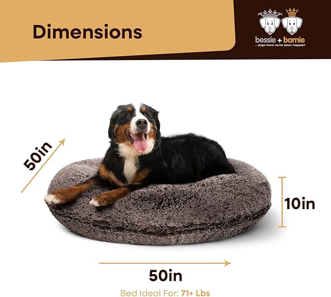 Bessie and Barnie Bagel Donut Dog Bed