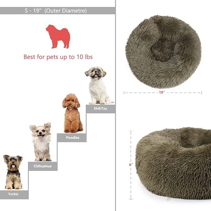 Small Dog Bed Calming Dogs Bed for Small