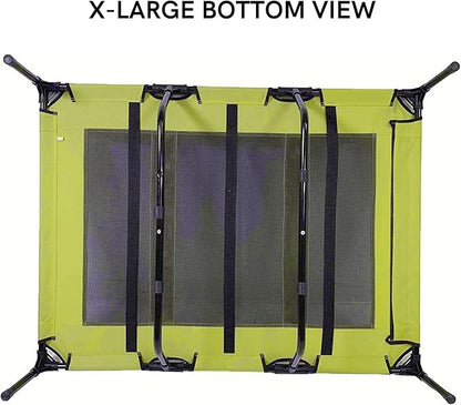 Midlee Green Dog Cot with Canopy (36" x 48")