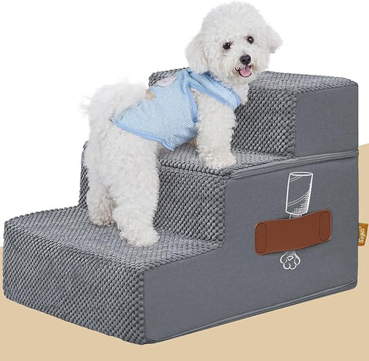 Supet Dog Stairs for Small Medium Large Dogs to Get on Bed