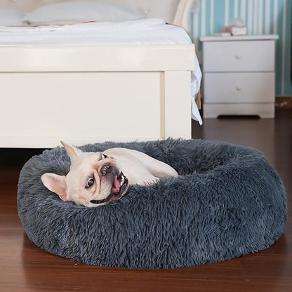 Puppy Bed for Calming Dog 23 Inches Dark 15 lbs