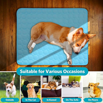 SHEJIZE Dog Cooling Mat Dog Cooling Pad Self Cooling Blanket 20x16inch/50x40cm)
