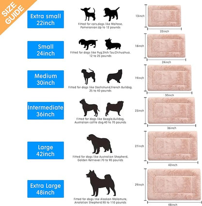 Dog Beds Crate Pad for Extra Small Dogs Fit Metal Dog Crates 22inch