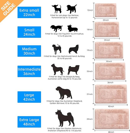 Dog Beds Crate Pad for Extra Large Dogs Fit Metal Dog Crates 48inch