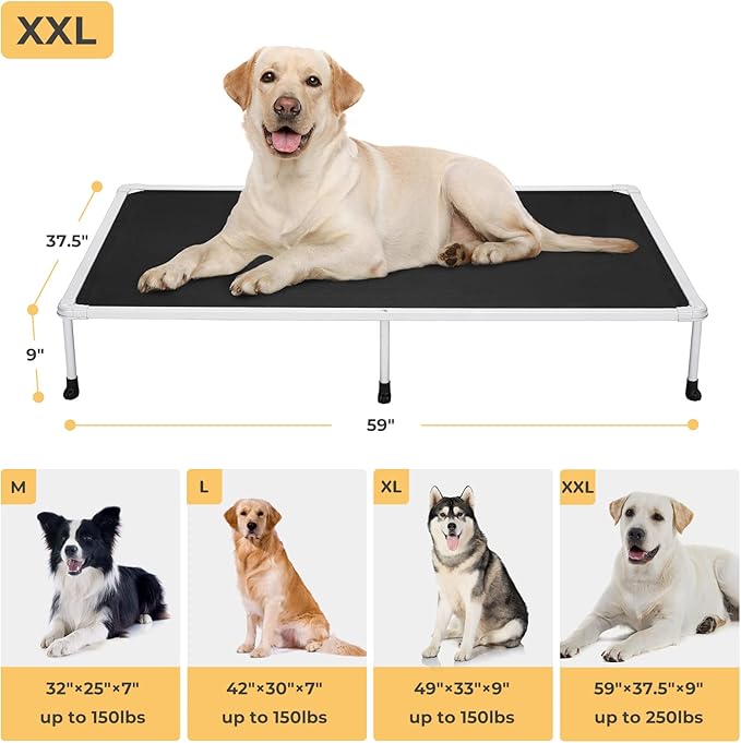 Veehoo Cooling Outdoor Elevated Dog Bed